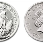 イギリス ブリタニア銀貨 1オンス ランダムイヤー (39mmクリアケース付き) 新品未使用