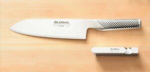 GLOBAL 包丁 三徳２点セット ◆【まな板３枚セット+スポンジの特典】