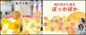生姜パウダー&食物繊維セットで、温活と腸活を同時に叶える!