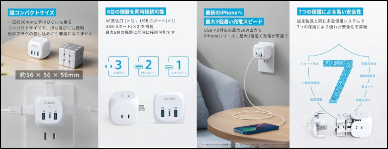 Anker PowerExtend (6-in-1)多機能タップの魅力と使い方