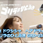 爆風！ドウシシャ　ヘアドライヤー「ゴリラのひとふき GRD-2501」口コミ